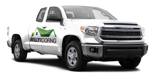 Reilly Roofing and gutters truck